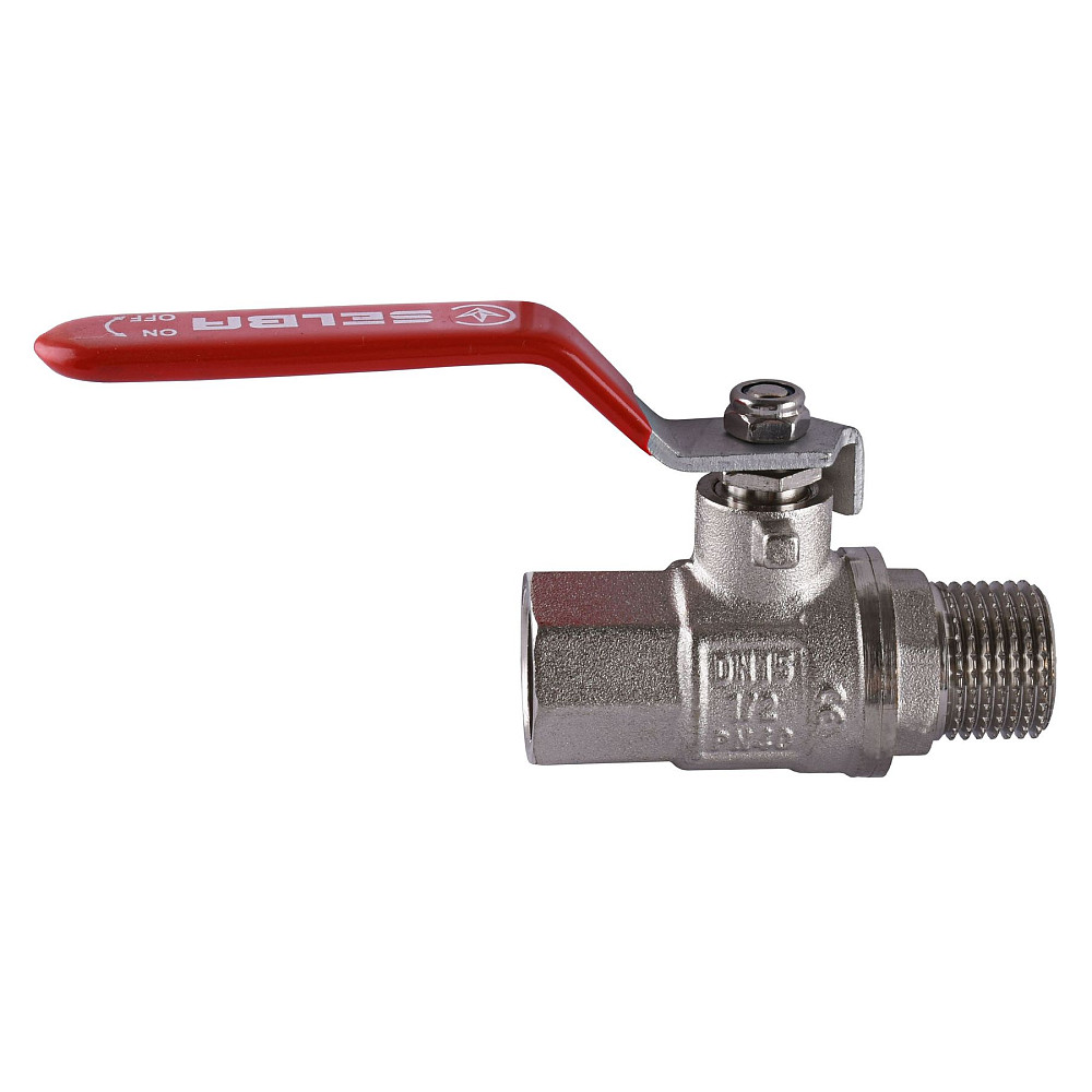 Кран кульовий прямий SELBA 1/2″ ЗВ КР SL1505 Луцк - изображение 1