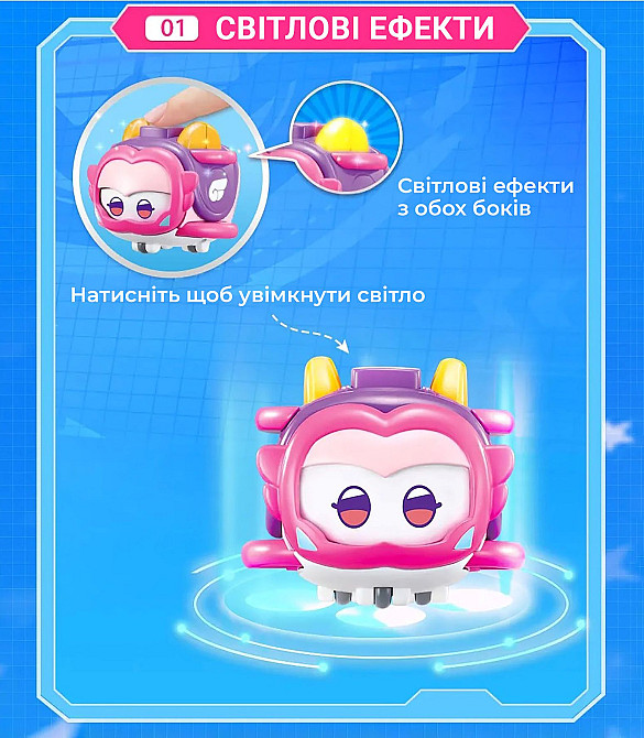 Ігрова фігурка Super Wings Super Pet Еллі улюбленець (Ellie pet), світло Киев - изображение 4
