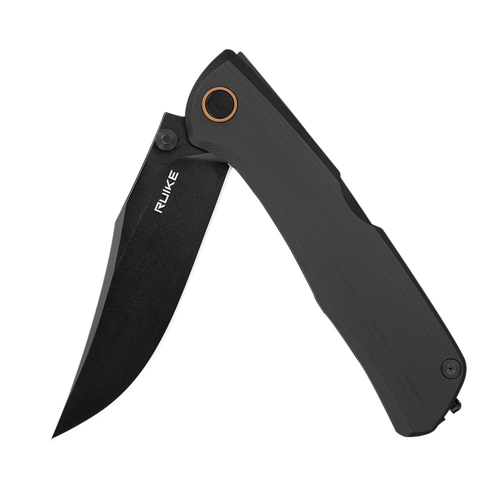 Ніж складаний туристичний Ruike P882-B, (8.5 см) 12С27 /  G10 чорний Київ - фото 9
