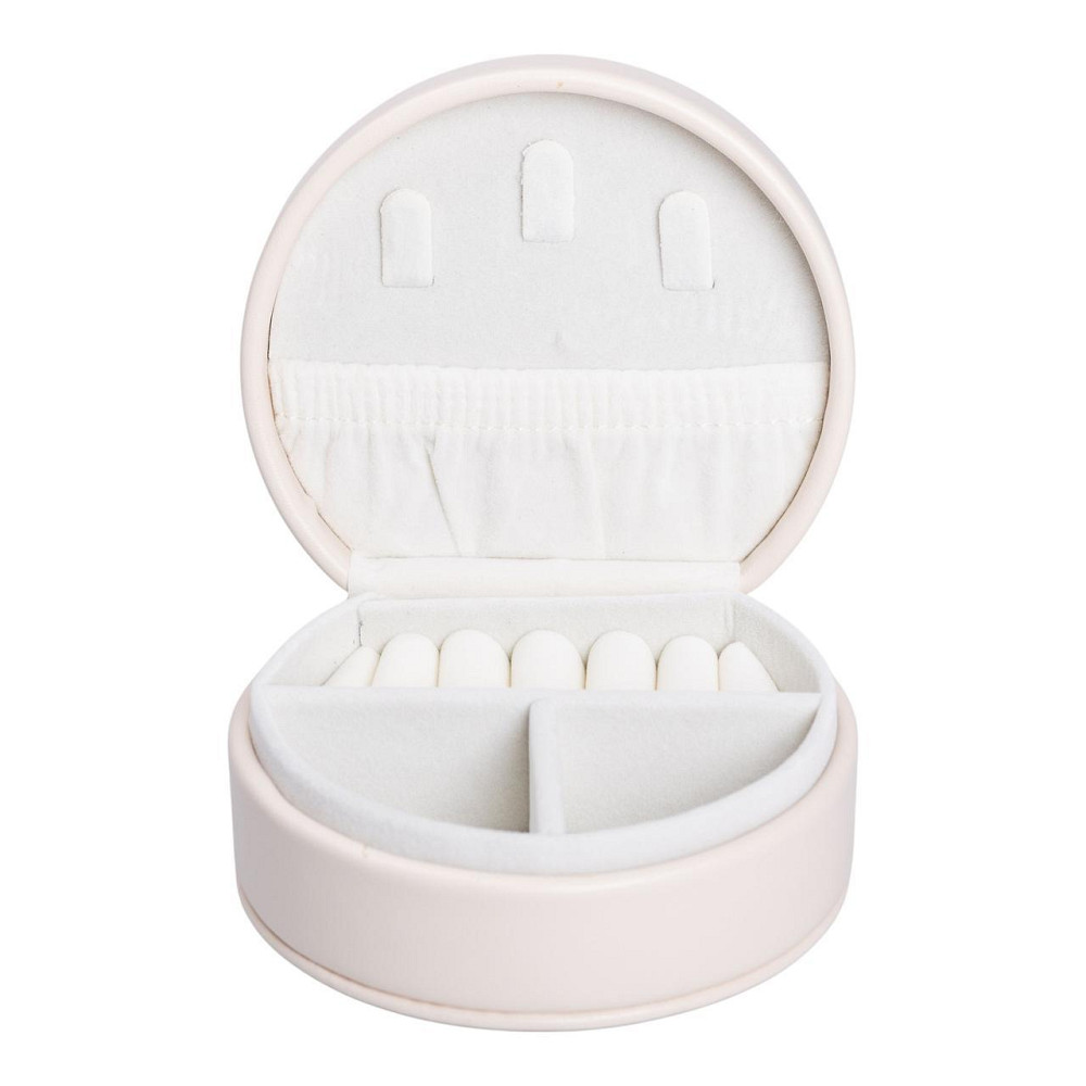 Скринька для прикрас з еко шкіри 10×9×4.5 см ​​органайзер для ювелірних виробів HP-5-31BE Київ - фото 2