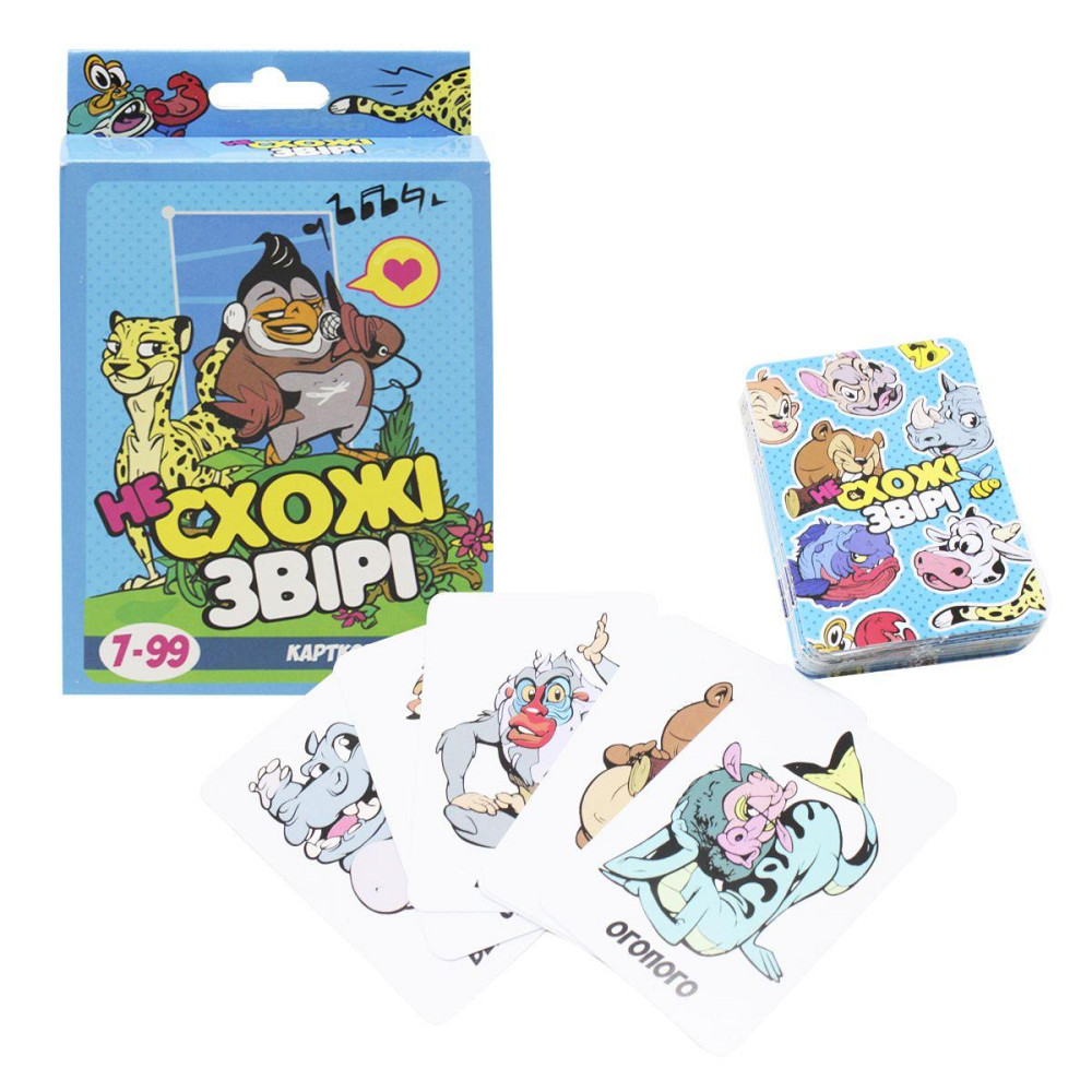 Настільна гра 30223 (укр) "Несхожі звірі", в кор-ці 9,1-11,5-2,2 см, шт Київ - фото 1