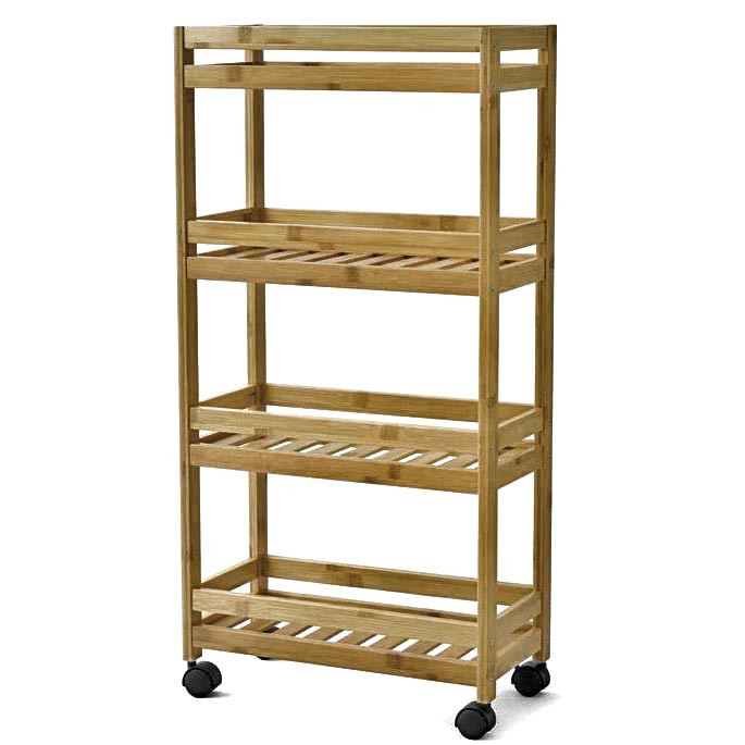 Етажерка для ванної на коліщатах "Полярис" сієна Миколаїв - фото 1