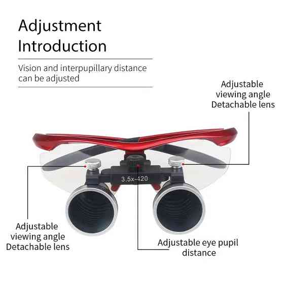 Увеличительные очки-лупа с подсветкой и аккумулятором Киев