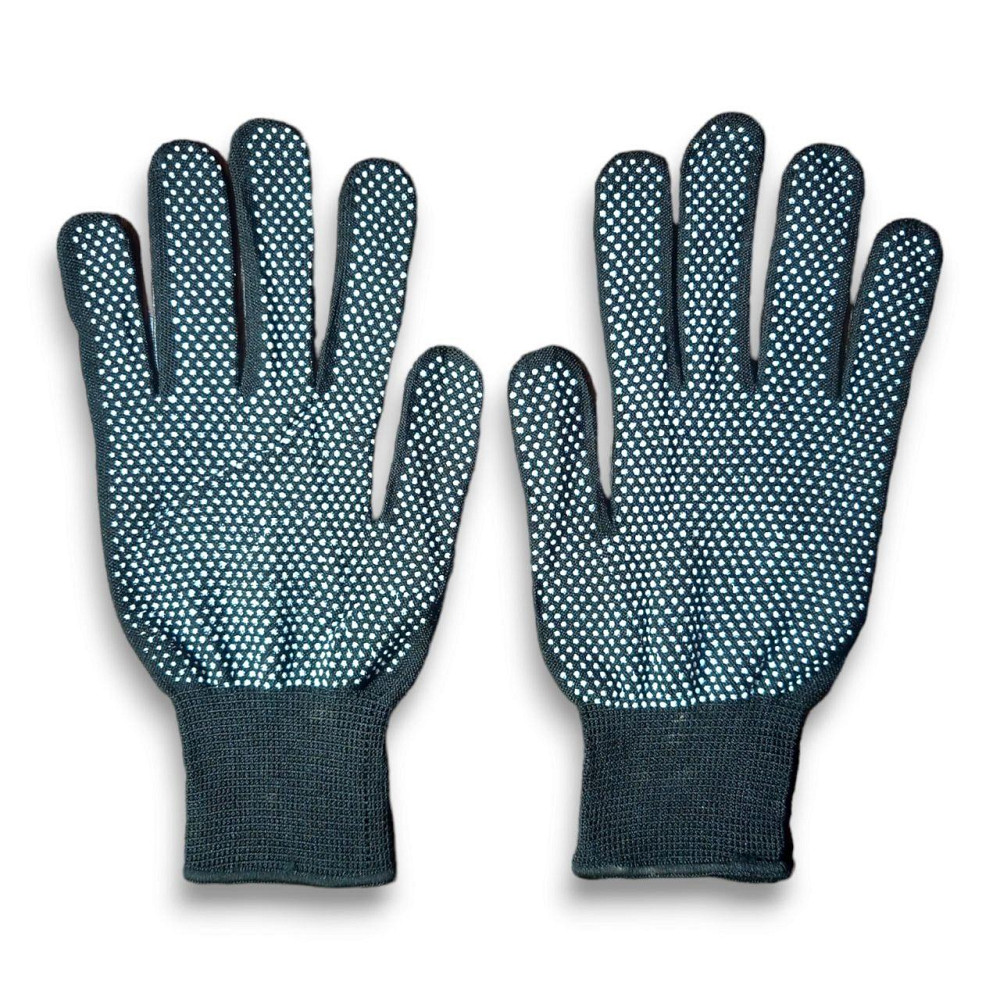 Робочі рукавички нейлонові з мікроточкою — тонкі господарські перчатки для саду, городу та дачних робіт Харків - фото 1