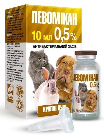 Левомикан 0,5% капли глазные, 10 мл Винница