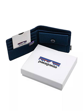 Кошелек Patagonia 11x9 серый (в коробке) черный (без коробки) Синий Запорожье - изображение 1