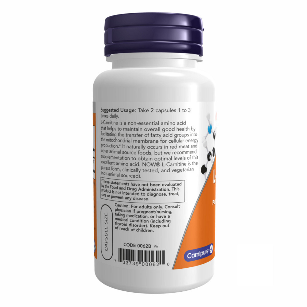 Л-карнитин Now Foods L-Carnitine 250mg 60 vcaps Киев - изображение 3