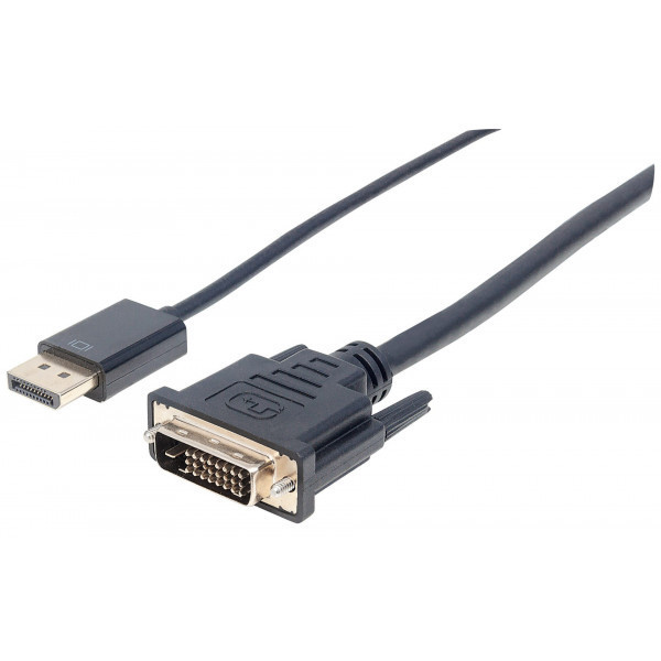 Кабель DisplayPort M — DVI-D 25 M, 3.0 м, Manhattan (152136) Київ - фото 1