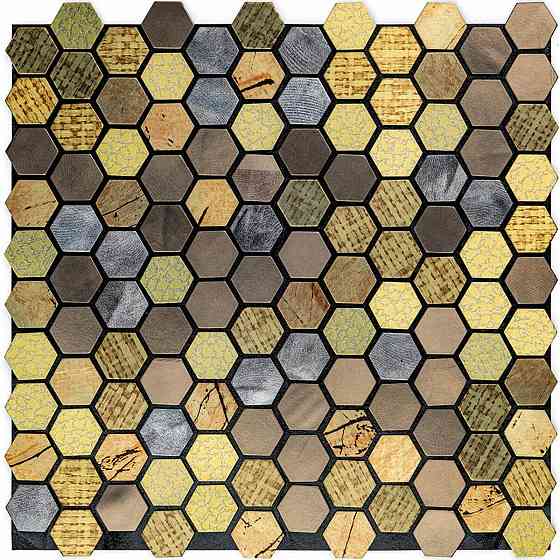 Самоклеюча алюмінієва плитка 300х300х3мм Луска SW-00001931 Київ