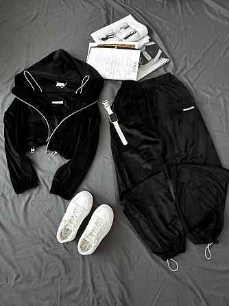 Женский повседневный стильный костюм тройка велюр Одесса