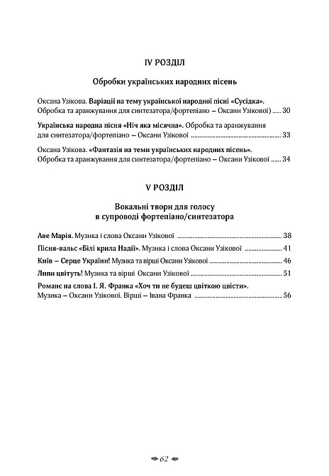 Сборка Концертные произведения для синтезатора и фортепиано На полялах натхенение О. Узиковая Киев - изображение 4