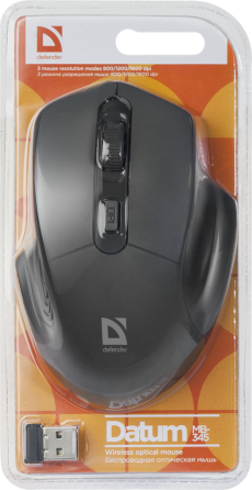 Миша Defender Datum MB-345 Wireless Black (52345) (6414723) Київ