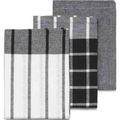 Рушник Kela кухонний набір Pasado, чорно-білий, 65x45 см, 3 шт (15972) (00000027549) Вінниця