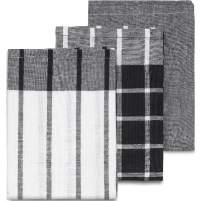 Рушник Kela кухонний набір Pasado, чорно-білий, 65x45 см, 3 шт (15972) (00000027549) Вінниця - фото 1