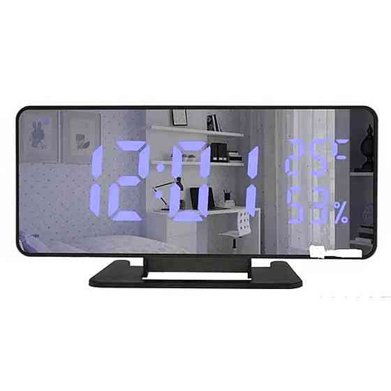 Електронний годинник з синім підсвічуванням VST-888-5,від USB і від батарей SBR Київ