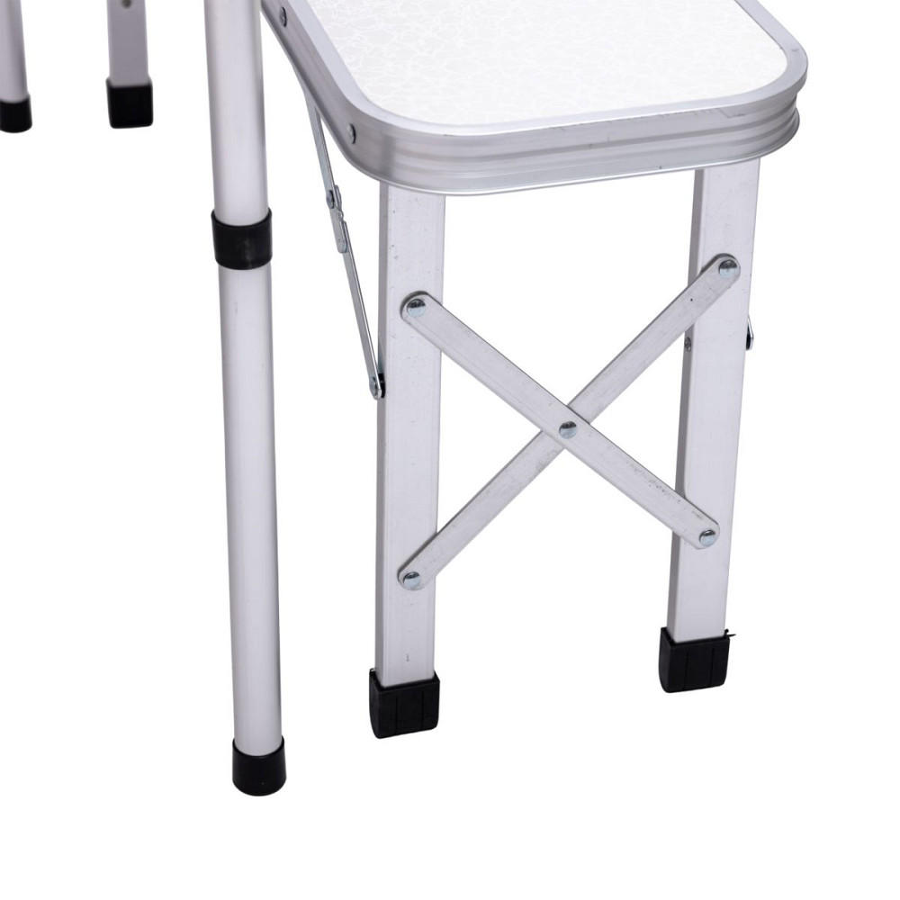 Lugi Комплект туристичний стіл + 2 лавки складні меблі Білий Lugi JY-9060W Киев - изображение 7