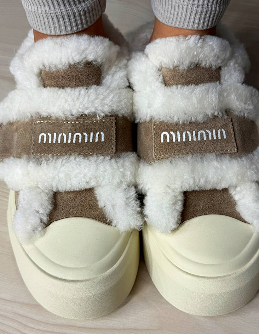 Кеди жіночі Hengji 15-3 з хутром та опушкою на липучці бежеві, 41, 25,5 см Київ - фото 6