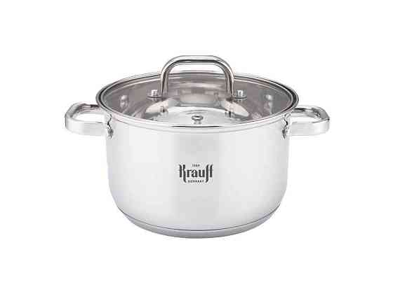 Каструля 4,4л зі скляною кришкою 22см 26-238-110 ТМ KRAUFF Київ