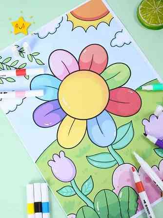 Набір маркерів 48 кольорів для малювання та творчості: акрилові маркери для художньої творчості та розмальовок Кам'янець-Подільський