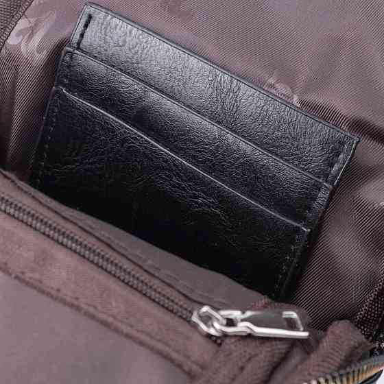 Практична жіноча слінг сумка через плече з екошкіри Vintage 22754 Чорний Київ