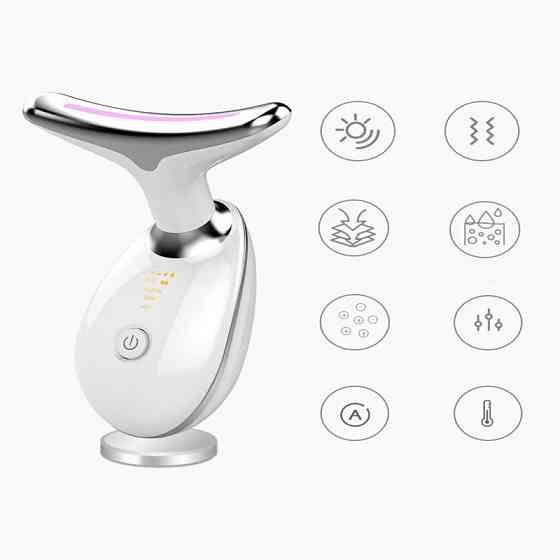 Масажер для обличчя та шиї з мікротоками і світлом Київ