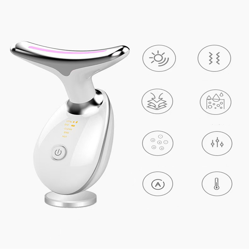 Масажер для обличчя та шиї з мікротоками і світлом Київ - фото 4