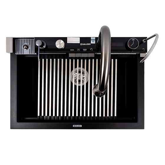 VALESO Гранітна мийка VALESO IRENA 6846 матова Чорна Коломыя