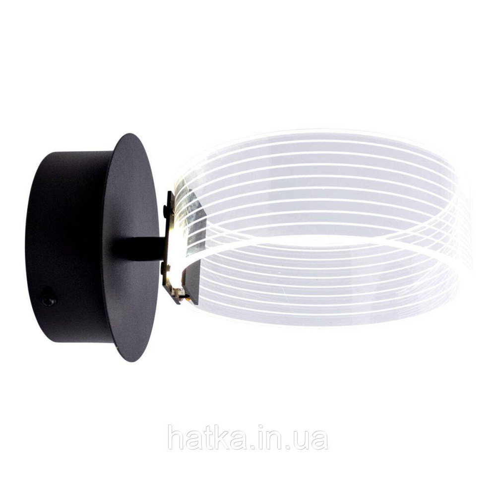 Бра настенная светодиодная акриловая Sirius N 3705-1 BLACK 12W Киев - изображение 3