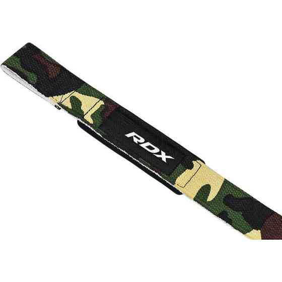 Лямки для тяги RDX W1 Gym Single Strap Camo Green Plus Каменское