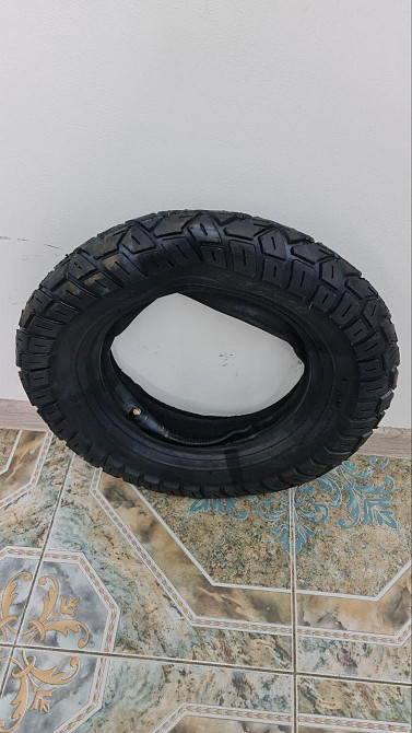 Покрышка для колеса тачки 3.5х10 Покрышка с камерой для строительной тачки Шина на тележку Белая Церковь - изображение 2