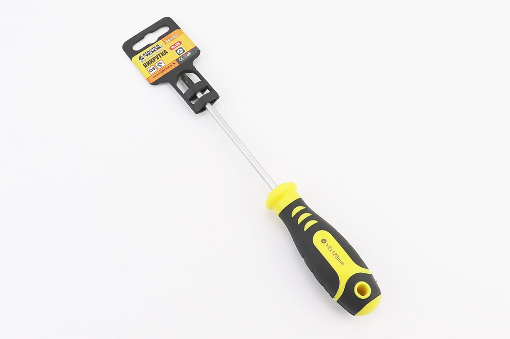 Викрутка магнітна Y2x125мм ручка з TPR покриттям 49-1212 Київ - фото 1