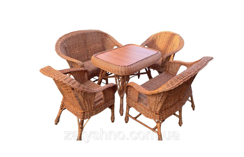 Плетеная мебель из лозы  с 2 диванами Киев - изображение 1