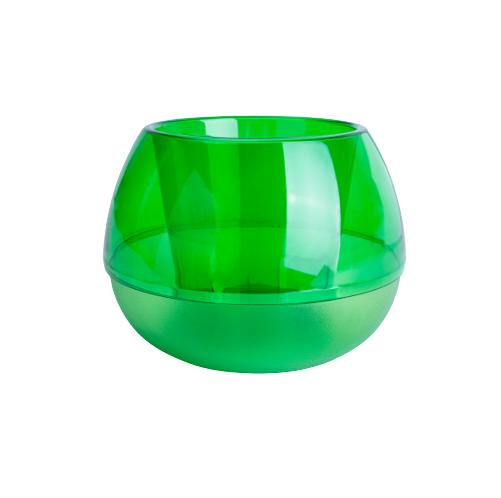 Вазон Сфера 10см зелений прозорий Алеана Житомир - изображение 1