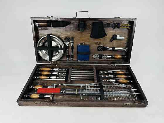 Подарок для мужчины Набор подарков шампуров ручной работы ШАШЛЫЧНИК HAPPY DAYS Тернополь