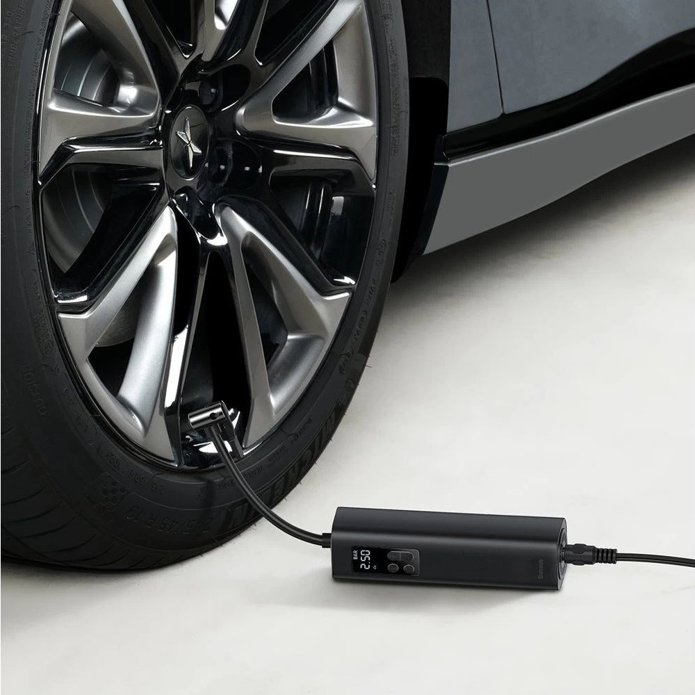Автомобільний насос Baseus Super Mini Inflator Pump Black Київ - фото 14