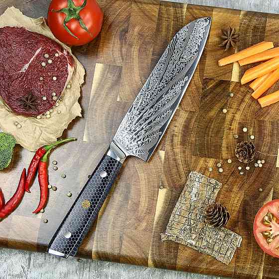 Професійний ніж Santoku 18 см із дамаської сталі GRILLI 777142 Код: 012315 Рівне