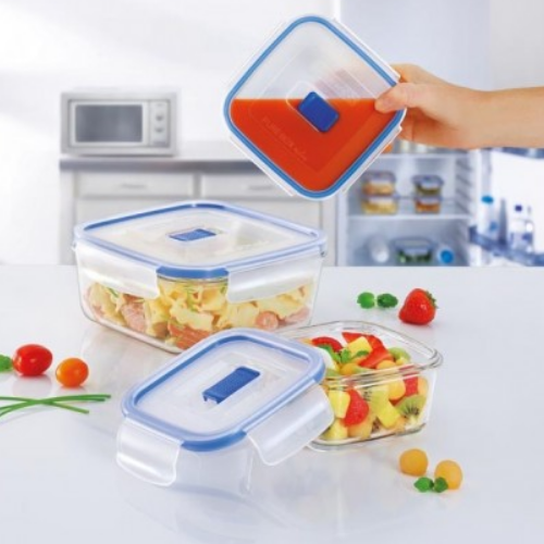 Контейнер для харчових продуктів 0,76л квадратний скло P3551 Pure Box Active Luminarc Житомир - фото 4