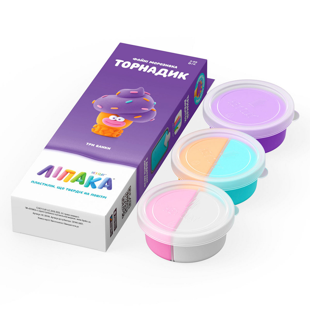 Набір пластиліну Ліпака – Файні морозивка: Торнадик Днепр - изображение 2