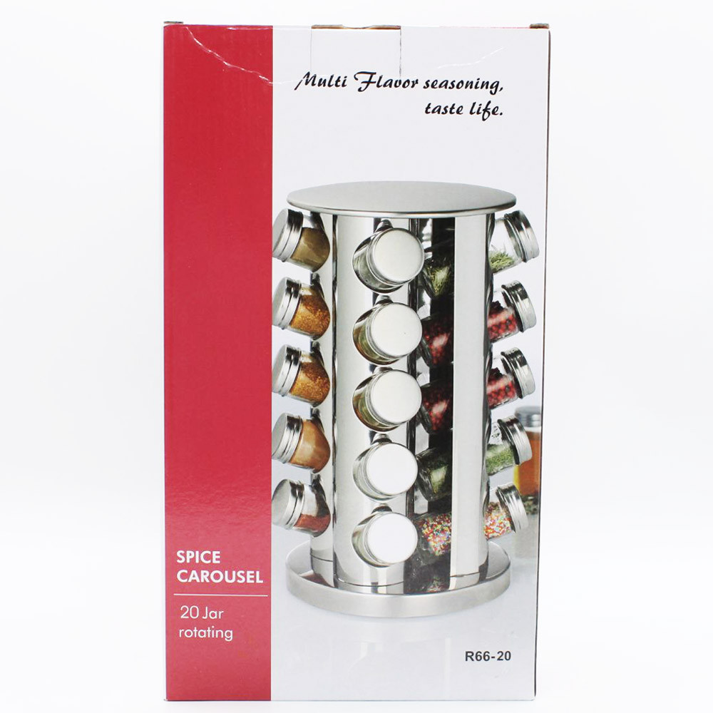 Набор для специй и приправ, 20 баночек, поворотный / Органайзер для специй / Баночки для приправ Киев - изображение 10