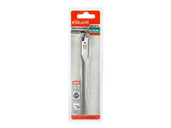 Свердло перове для дерева Sturm 1055-07-12, 12x152 мм (читайте опис) Рівне