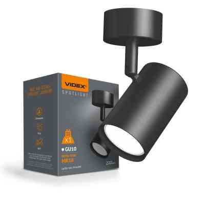 Светильник Videx під лампу GU10 накладний поворотний (VL-SPF05B-BFB) Винница