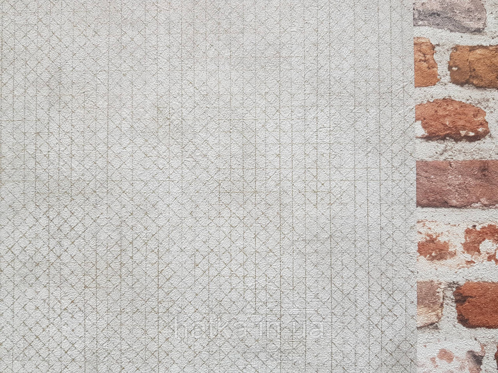 Обои виниловые на флизелине AS creation The Bos 0.53х10 геометрия полоски квадраты золотистые на бежевом Киев - изображение 2