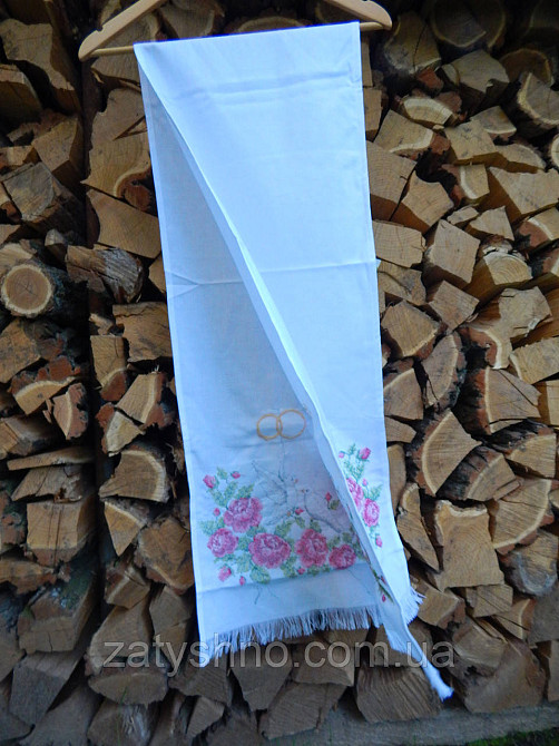 Вышитый рушник с голубями длинный Киев - изображение 2