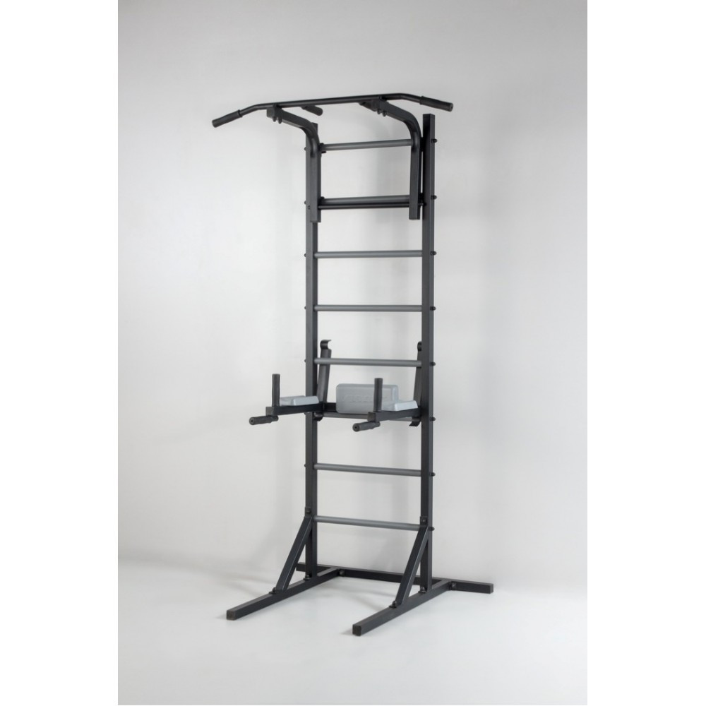 Шведская стенка передвижная Universal Grey универсальная без креплений со скамьей для пресса турник брусья Каменское - изображение 3