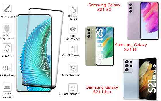 Захисне скло HyperGlass Pro для Samsung Galaxy S21 5G, S21 FE, S21 Ultra – максимальна чутливість та захист Київ