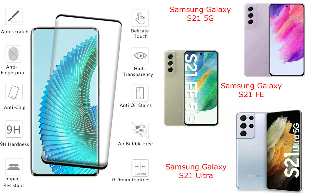 Захисне скло HyperGlass Pro для Samsung Galaxy S21 5G, S21 FE, S21 Ultra – максимальна чутливість та захист Київ - фото 2