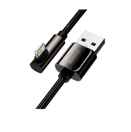 Кабель USB Lightning BASEUS CALCS-01 Legend Elbow 2,4A 1м чорний Житомир - фото 3
