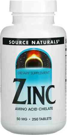 Цинк хелат Source Naturals Zinc 50 мг 250 таб Киев