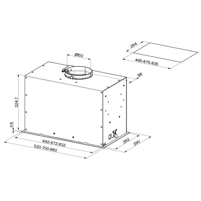 Вытяжка кухонная Faber INKA LUX EVO BK MATT A70 Винница - изображение 2