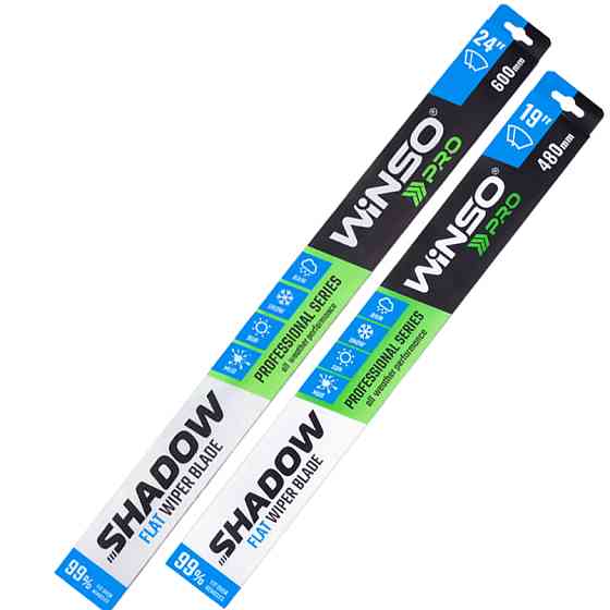 Комплект щіток склоочисників безкаркасних Winso Pro Shadow для Volkswagen Jetta з 2010 480/600мм 2шт Львів